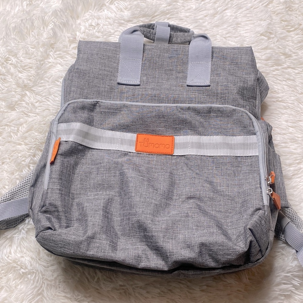 Tumamo Charcoal Gray Multi Pocket Diaper Bag